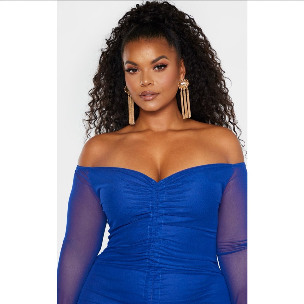 PrettyLittleThing Mesh Dress - Picture 3 of 5